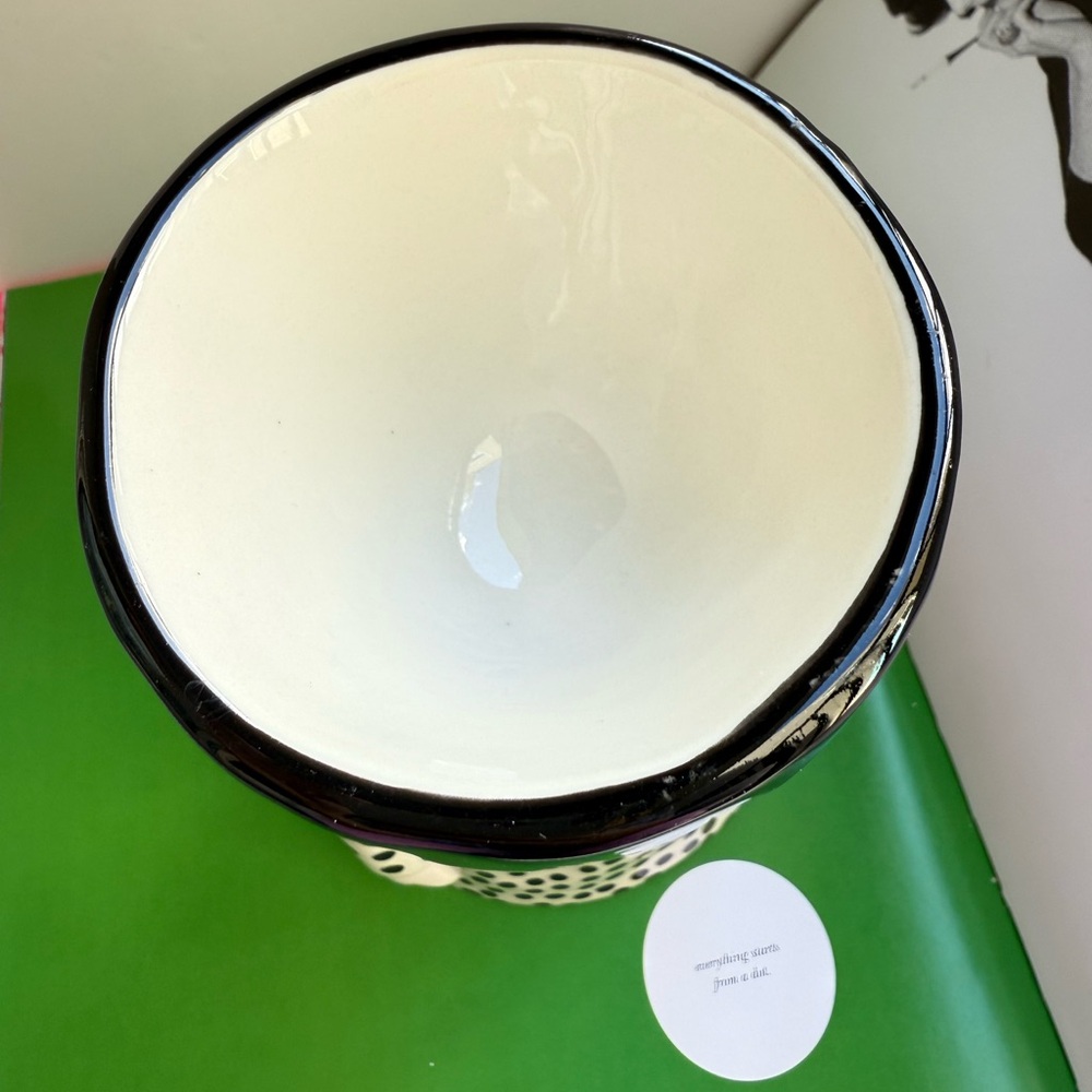 Anthropologie Kinska Melena Hand Painted Face Pot | Modern Ceramic Planter‎ - Picture 7 of 9